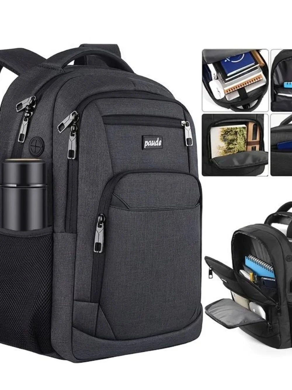 Large Capacity Laptop Backpack for Men Heavy Duty College School Bookbag Work
